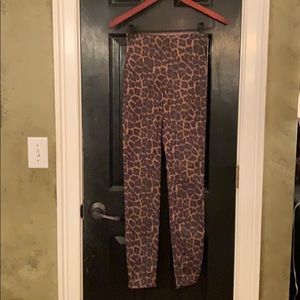 H&M cheetah leggings size 0